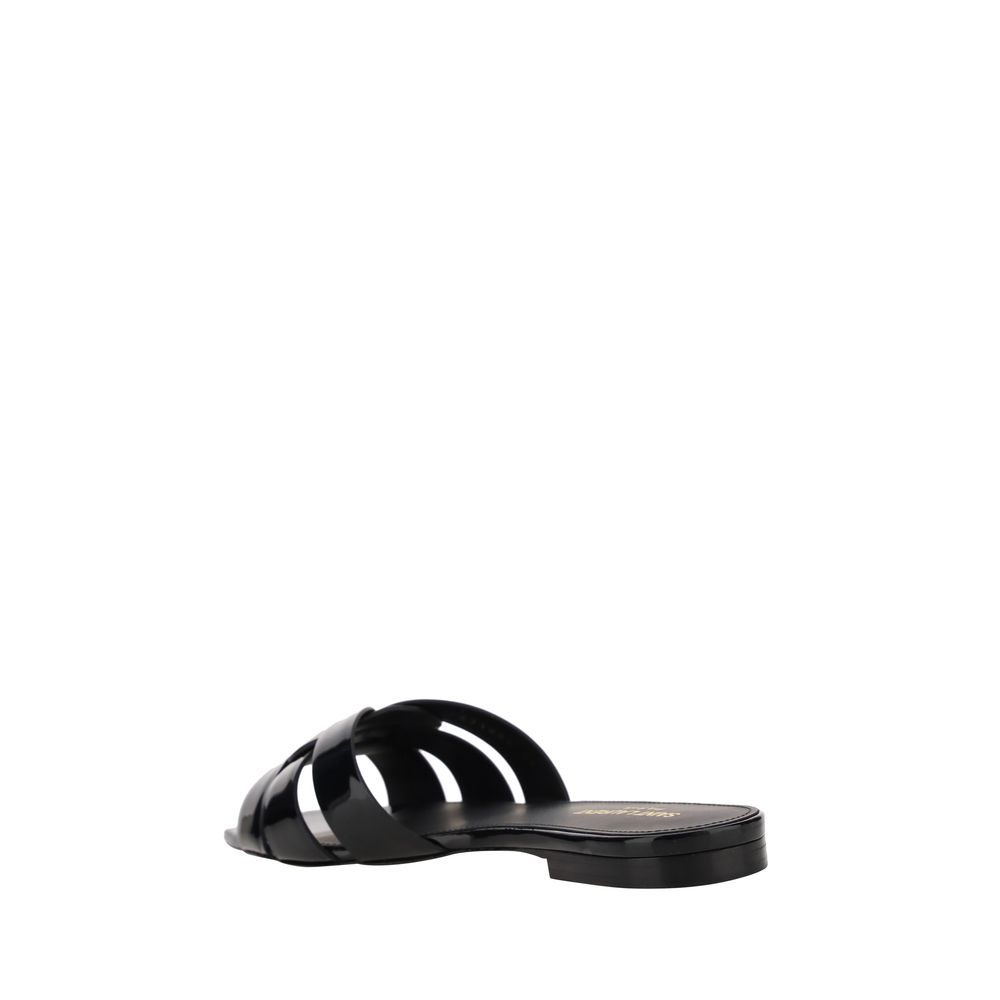 Saint Laurent Tribute Sandals – Elegant Flat Footwear
