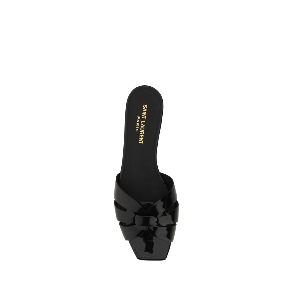 Saint Laurent Tribute Sandals – Elegant Flat Footwear
