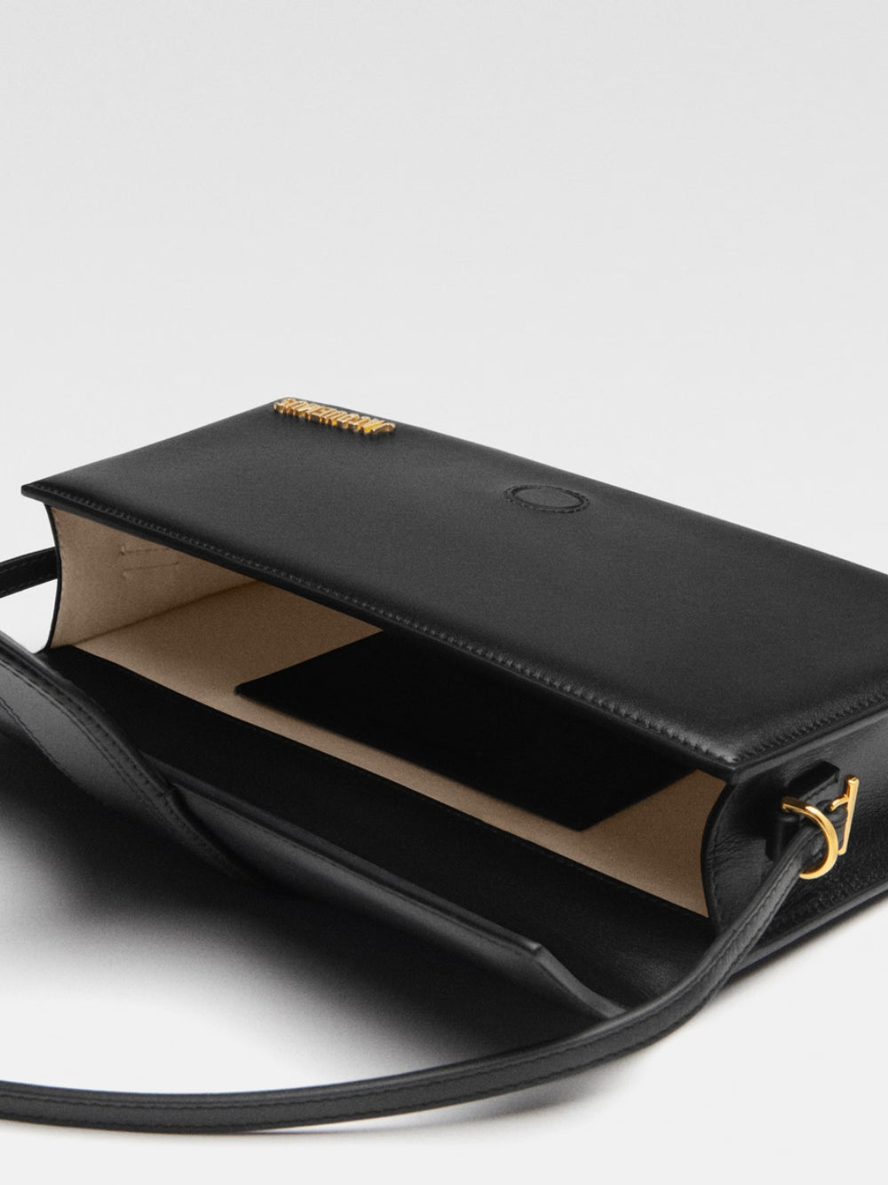Jacquemus Black Leather Le Bambino Long Bag
