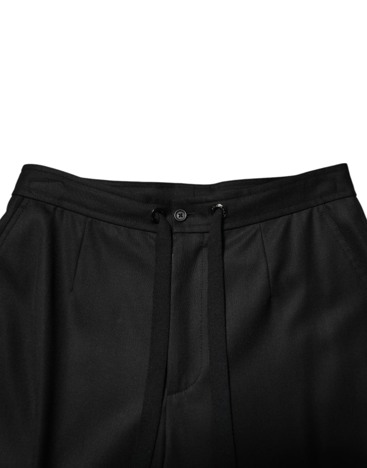 Dolce & Gabbana Solid Black Cargo Jogger Sweatpants for Men