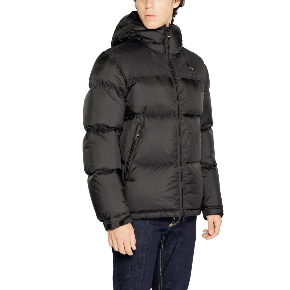Blauer Black Polyamide Jacket & Coat for Men