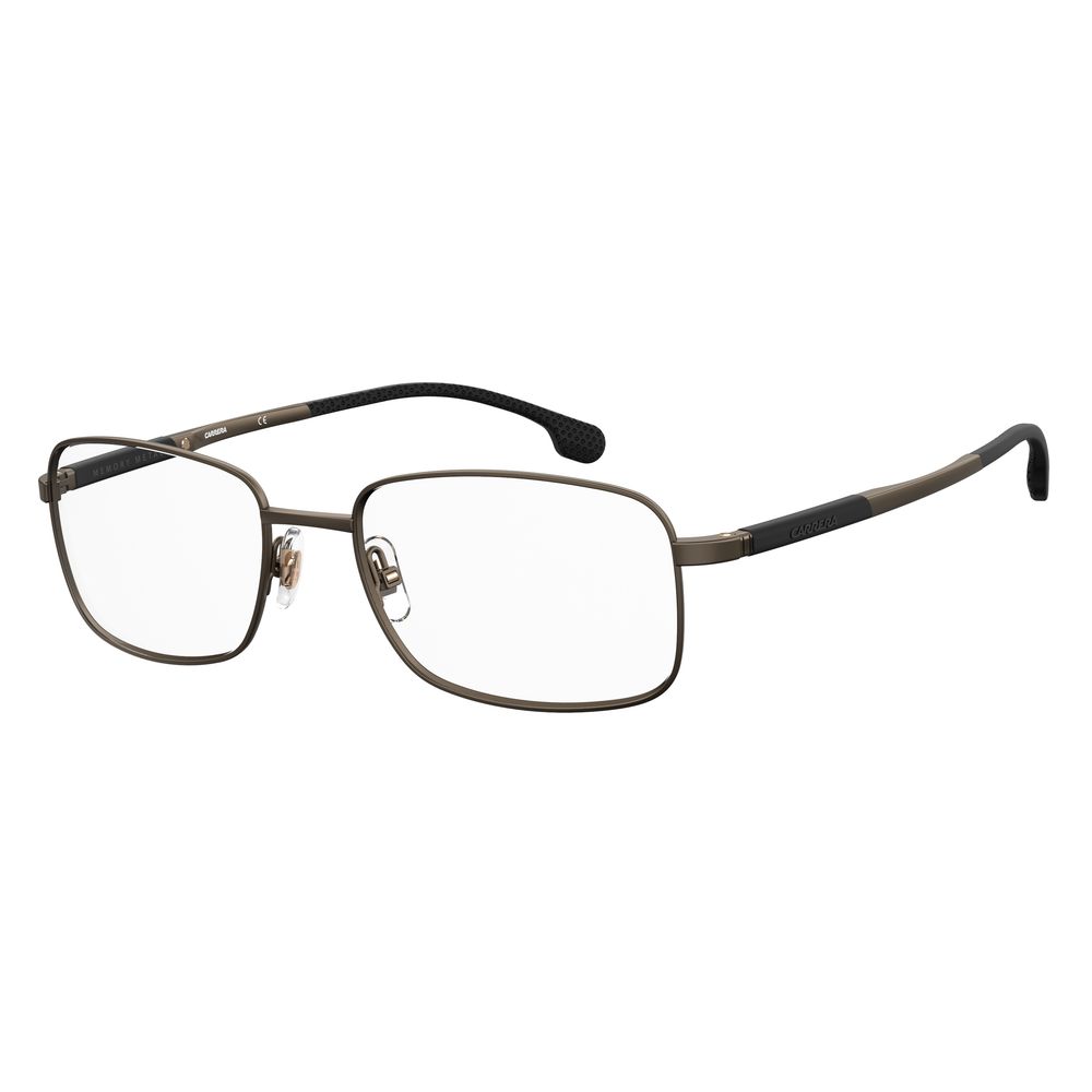 Carrera Men's Optical Glasses – Bronze Metal Square Frame, 55mm
