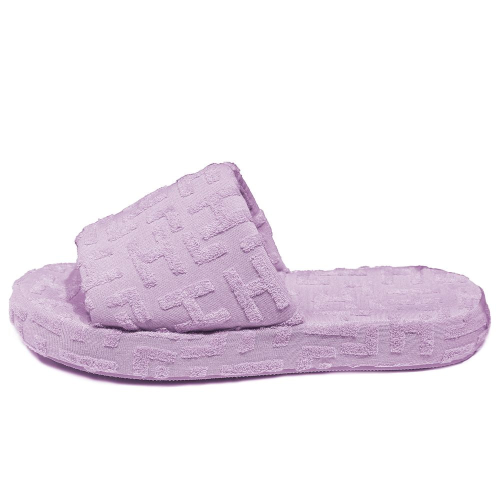 Hinnominate Purple Terry Cotton Slippers