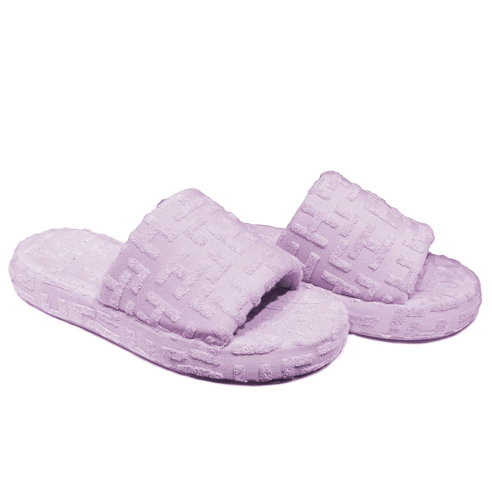 Hinnominate Purple Terry Cotton Slippers