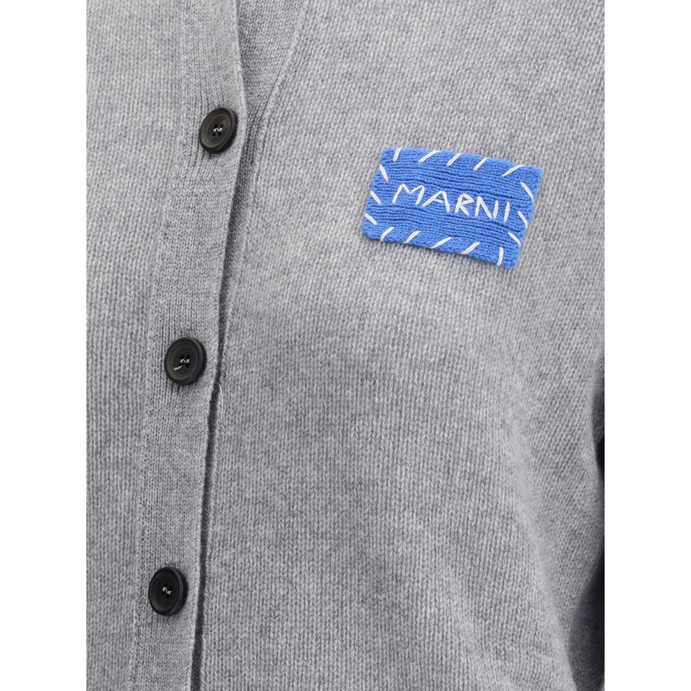 Marni Cashmere Cardigan with Patch