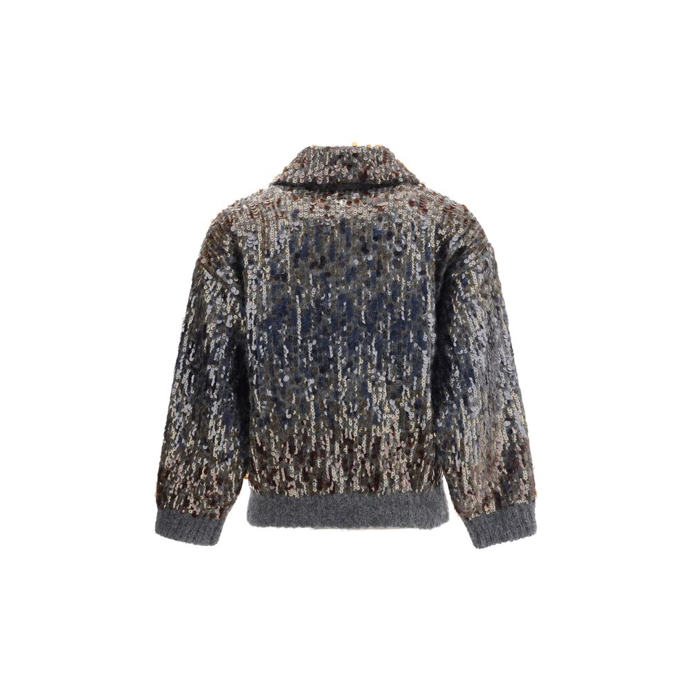 Brunello Cucinelli Sequined Cardigan - Elegance Meets Modernity
