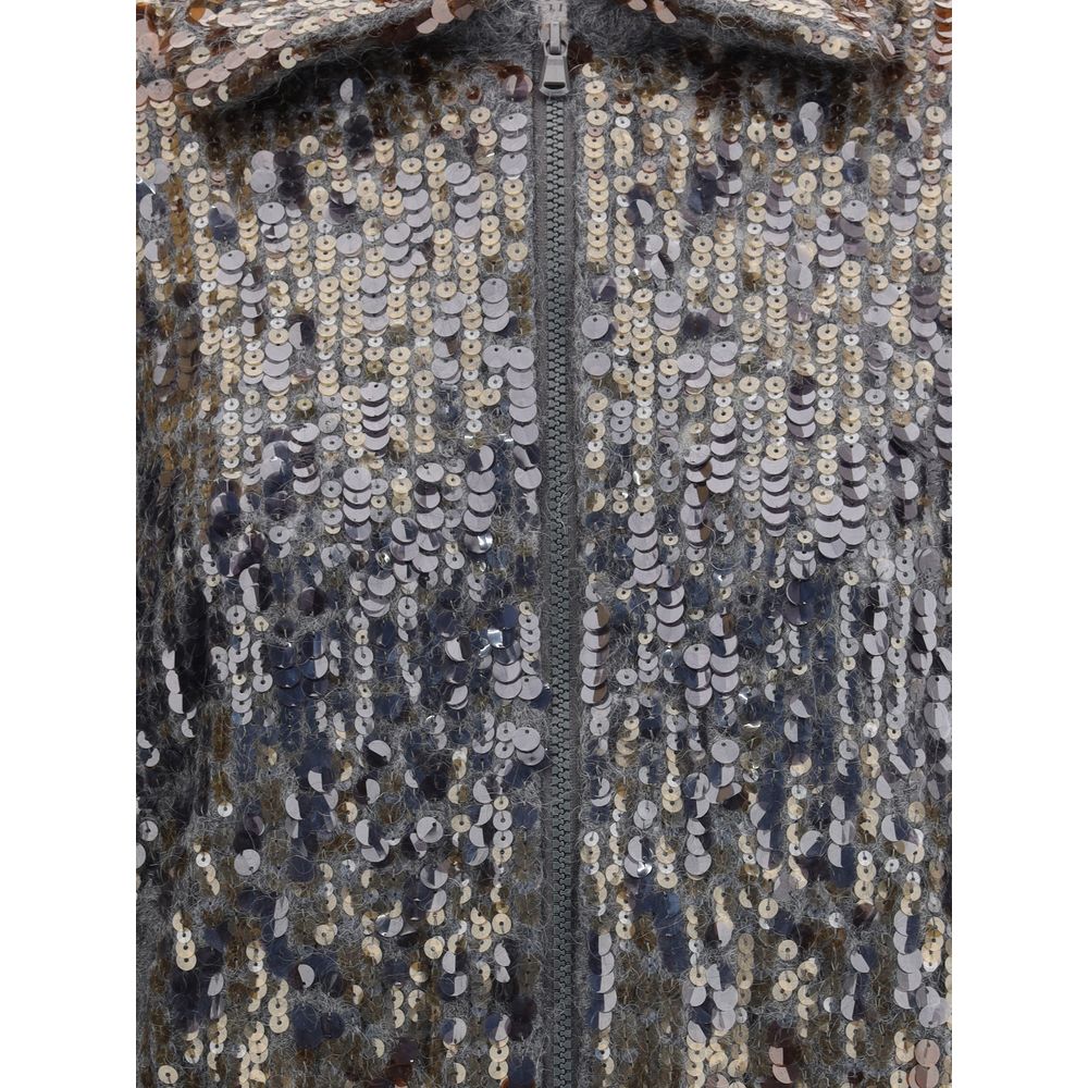 Brunello Cucinelli Sequined Cardigan - Elegance Meets Modernity