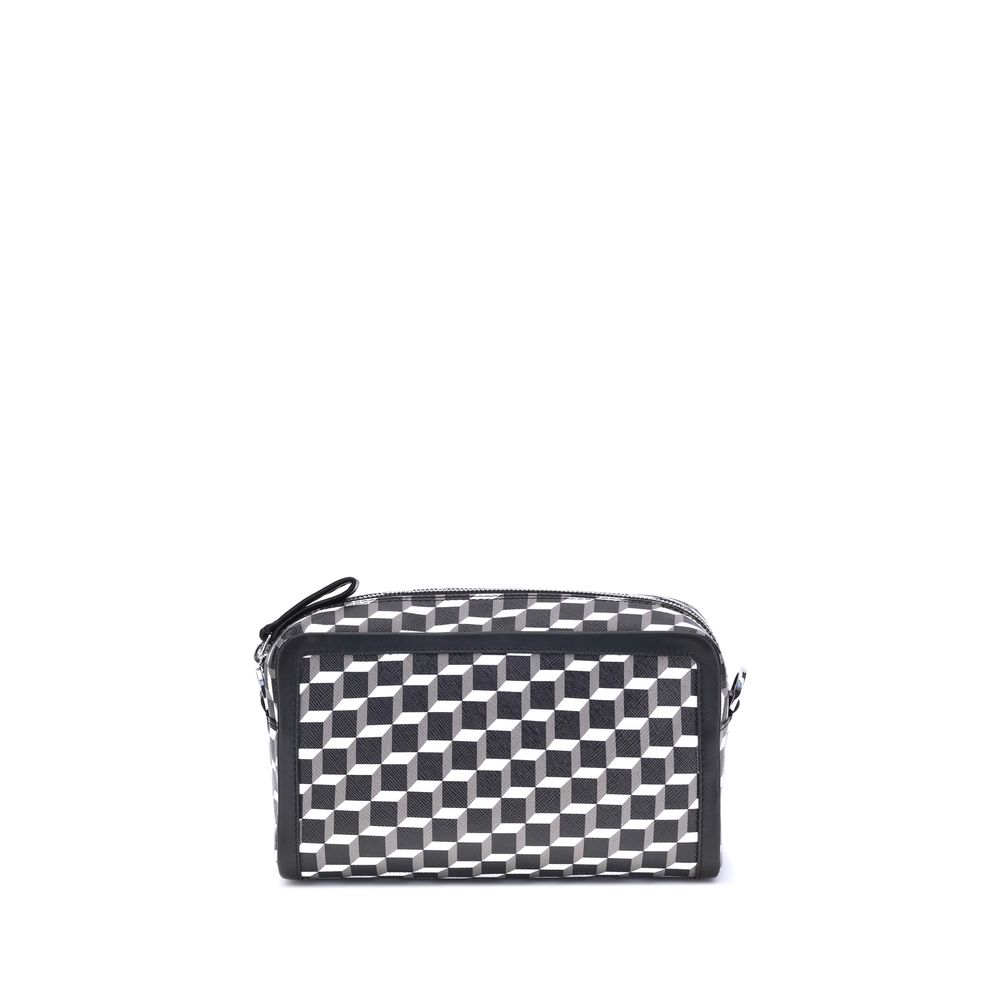 Pierre Hardy Cube Box Shoulder Bag - Calfskin Elegance Meets Geometric Style
