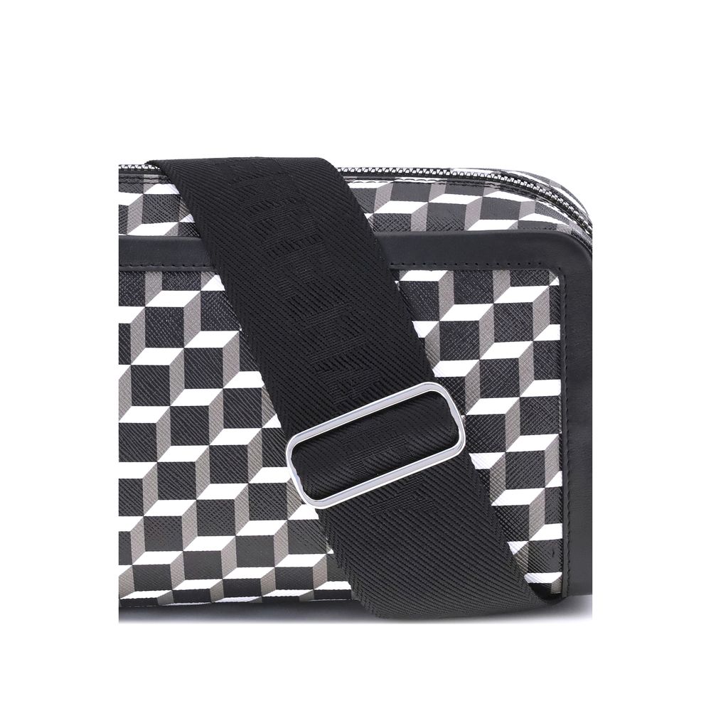 Pierre Hardy Cube Box Shoulder Bag - Calfskin Elegance Meets Geometric Style