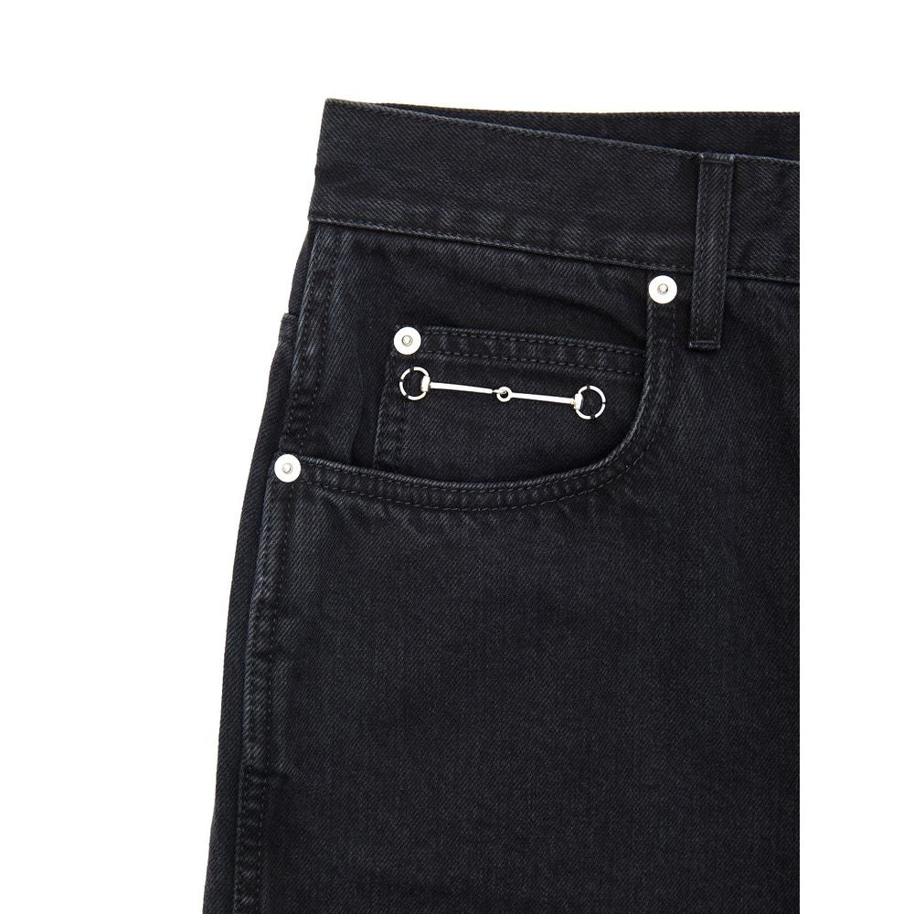 Gucci Black Cotton Jeans Denim - A Statement of Luxury and Style
