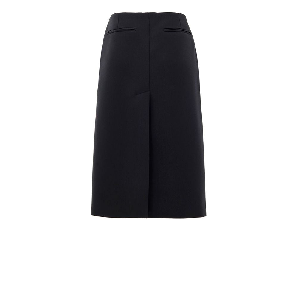 Gucci Black Wool Gaucho Skirt