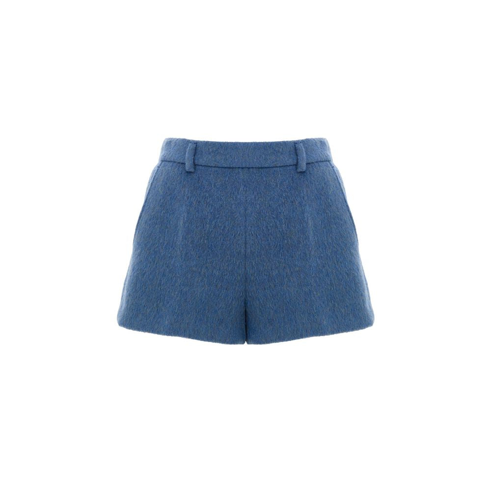 Gucci Blue Wool Short Mixed Mohair Shorts