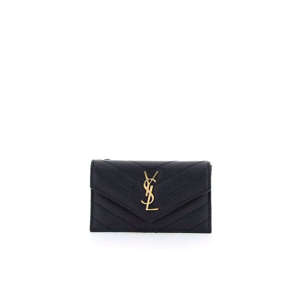 Saint Laurent Black Calfskin Card Holder