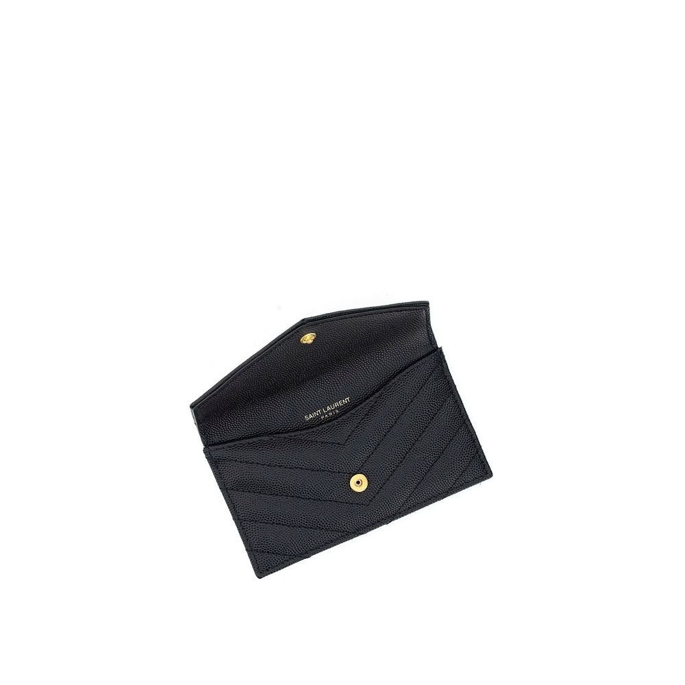 Saint Laurent Black Calfskin Card Holder