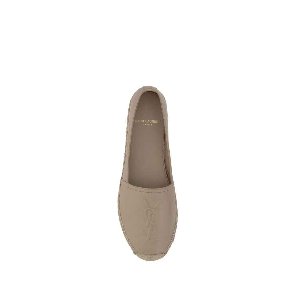 Saint Laurent Beige Brown Espadrilles - Timeless Elegance with a Modern Edge