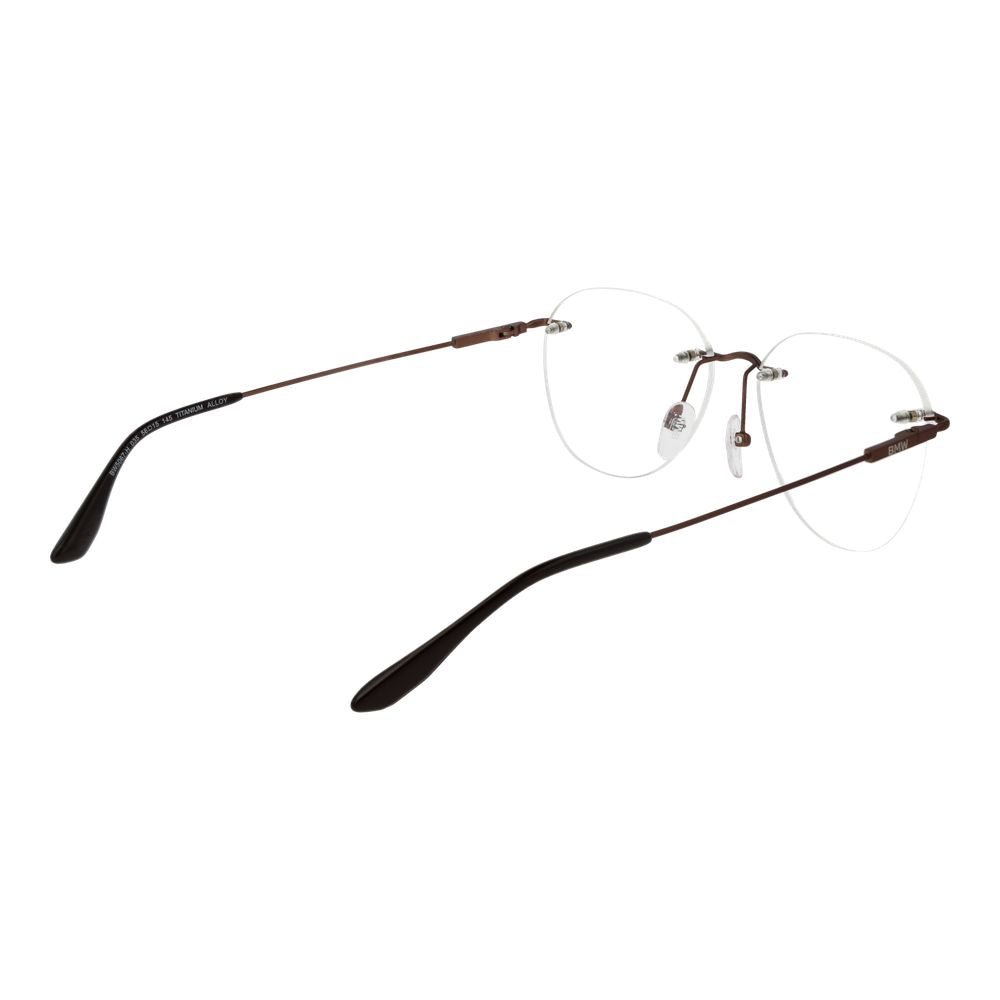 BMW Men's Optical Frames – Bronze Rimless, 56mm