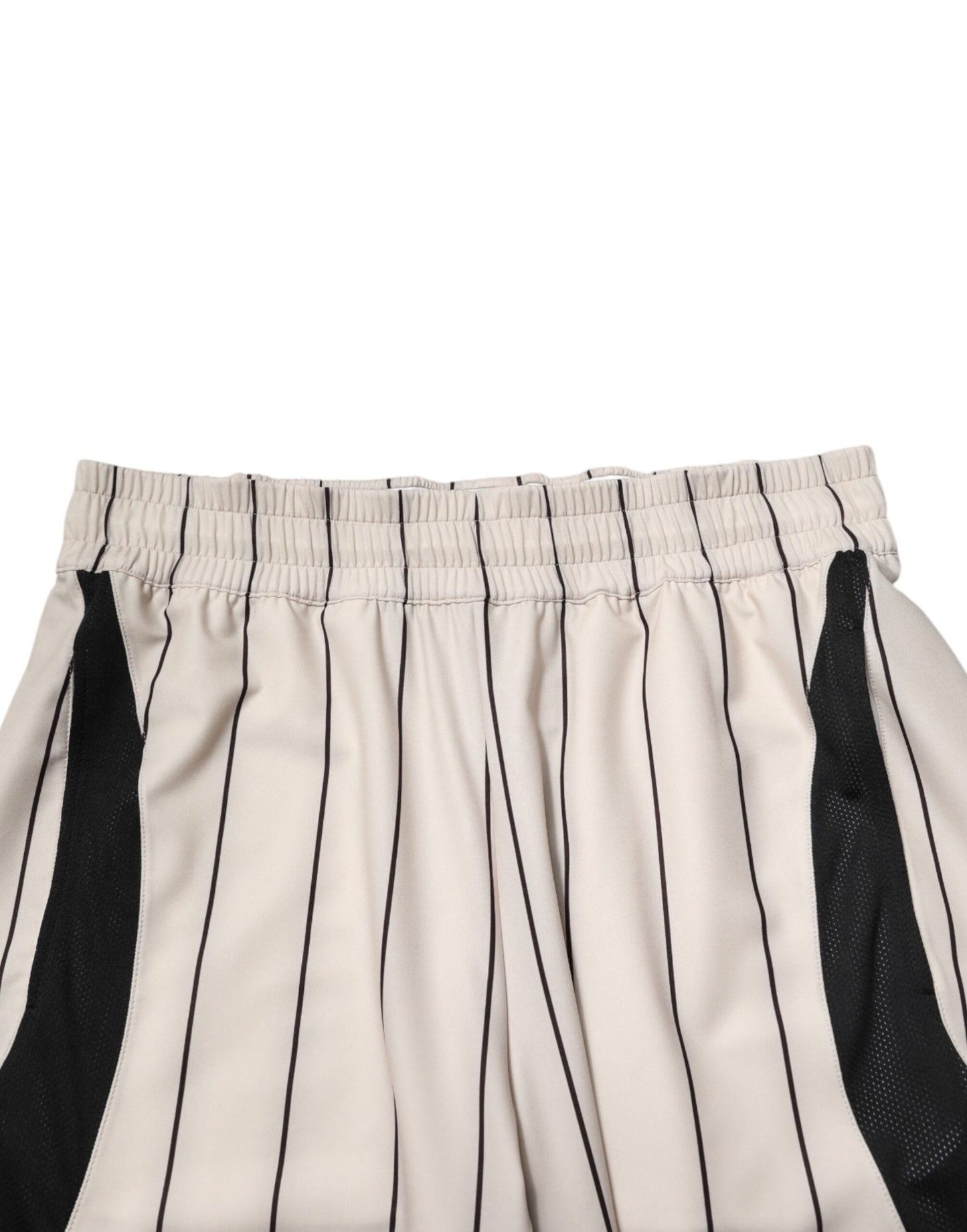 Dolce & Gabbana Off White Polyester DG Logo Sweatshorts