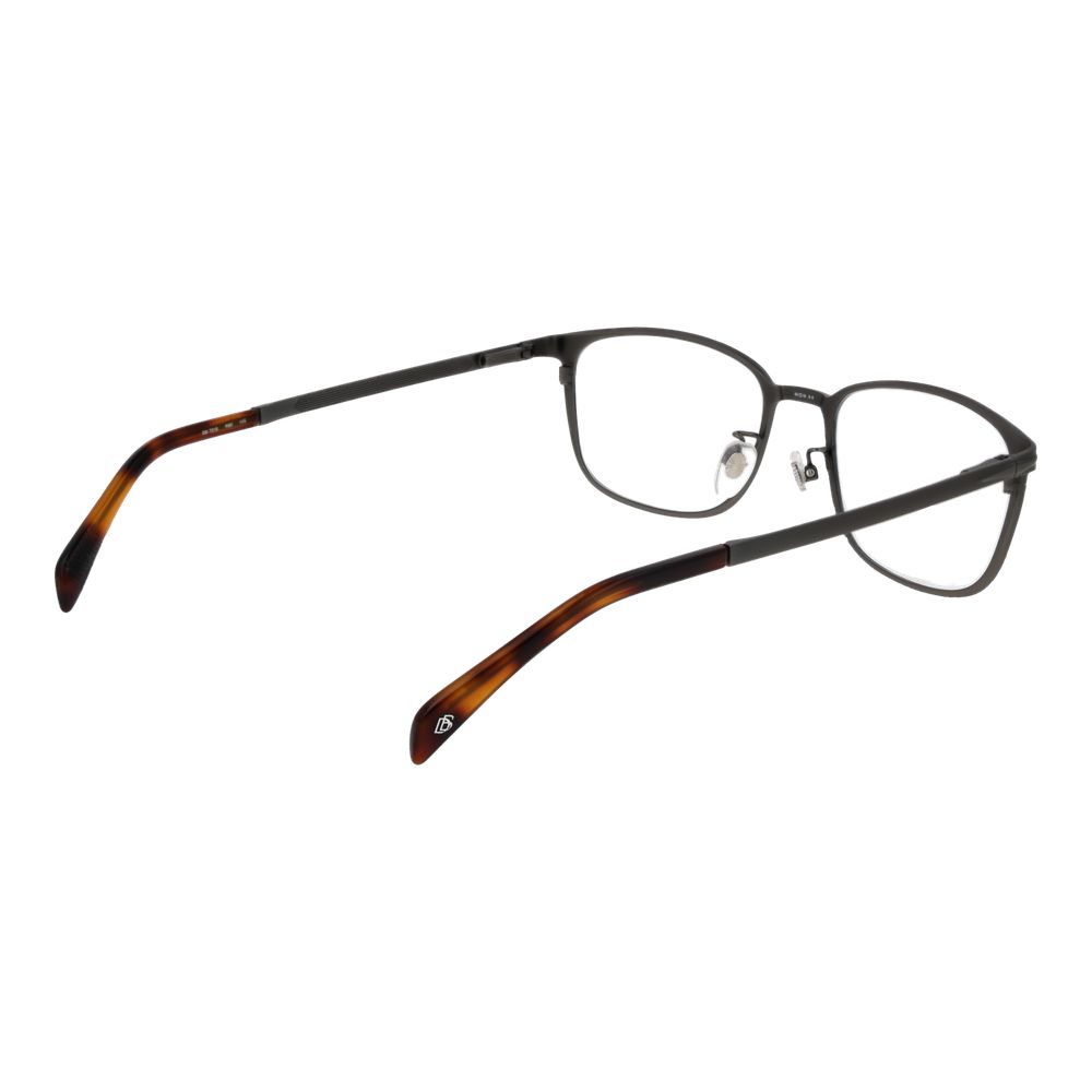 David Beckham Gray Men’s Optical Frames – Gunmetal Rectangle, 54mm