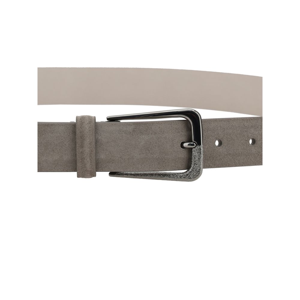 Brunello Cucinelli Suede Belt - Elegant Italian Craftsmanship