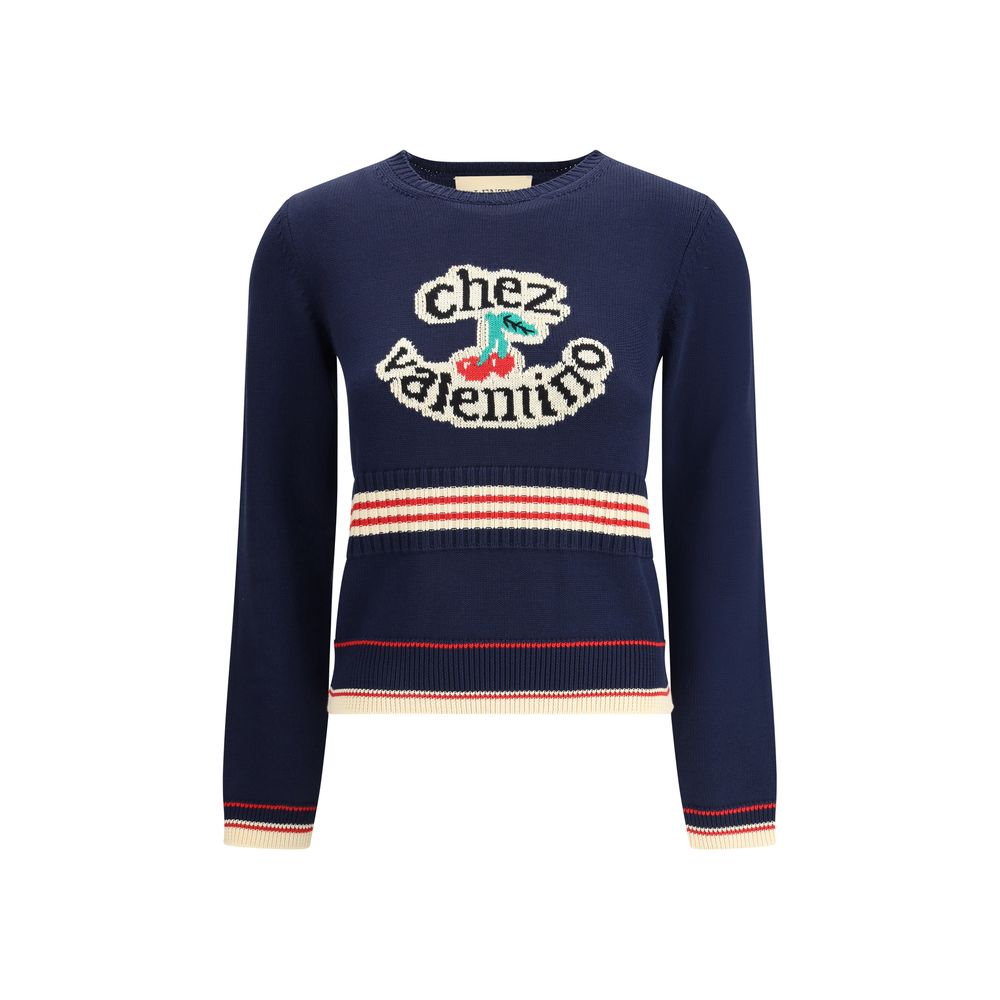 Chez Valentino Sweater - Playful Elegance for the Modern Wardrobe