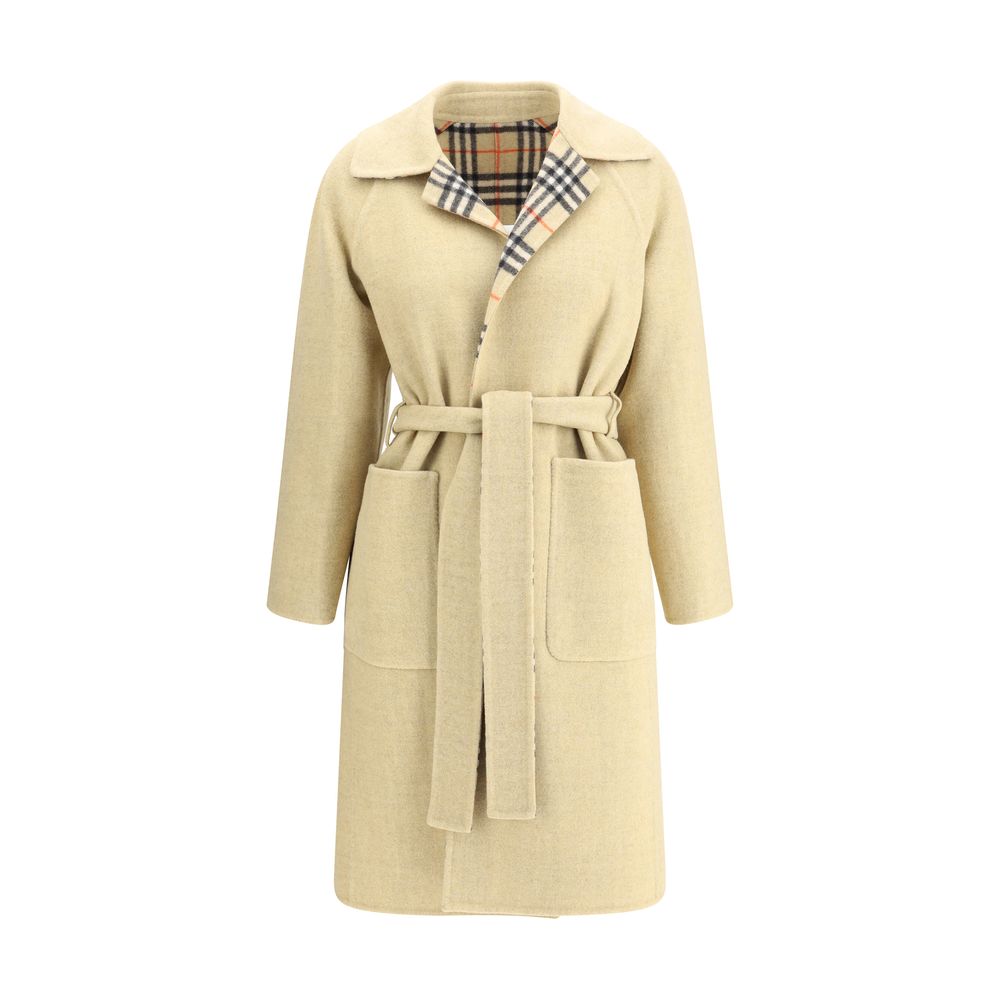 Burberry Reversible Wool Robe Coat