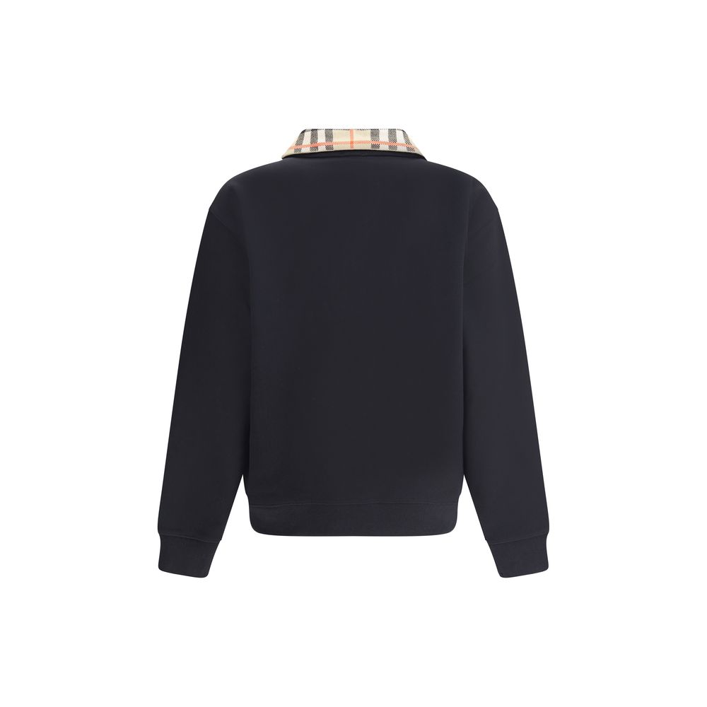 Burberry Cotton Sweatshirt with Archivio Check Pattern