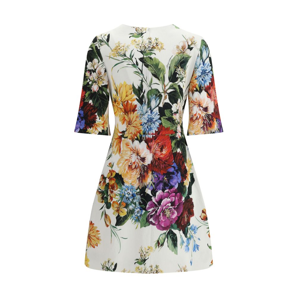 Dolce & Gabbana Bouquet-Print Midi Dress