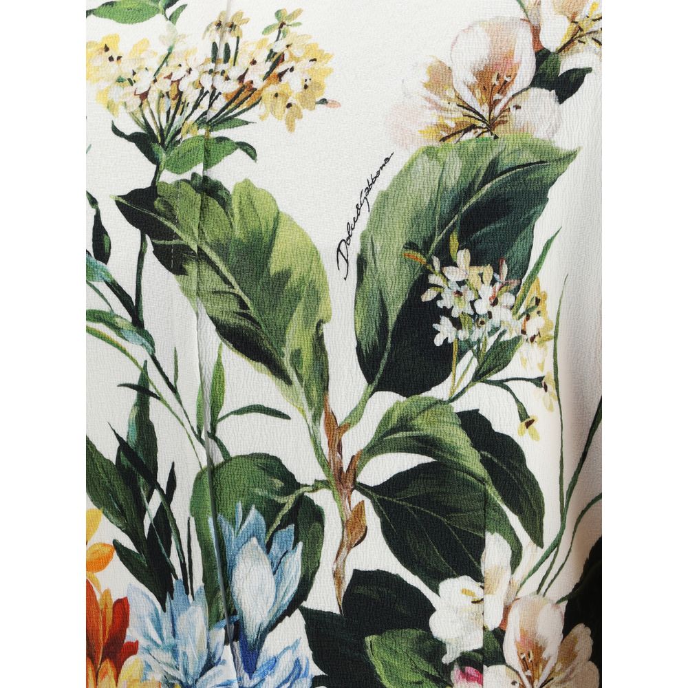 Dolce & Gabbana Bouquet-Print Midi Dress
