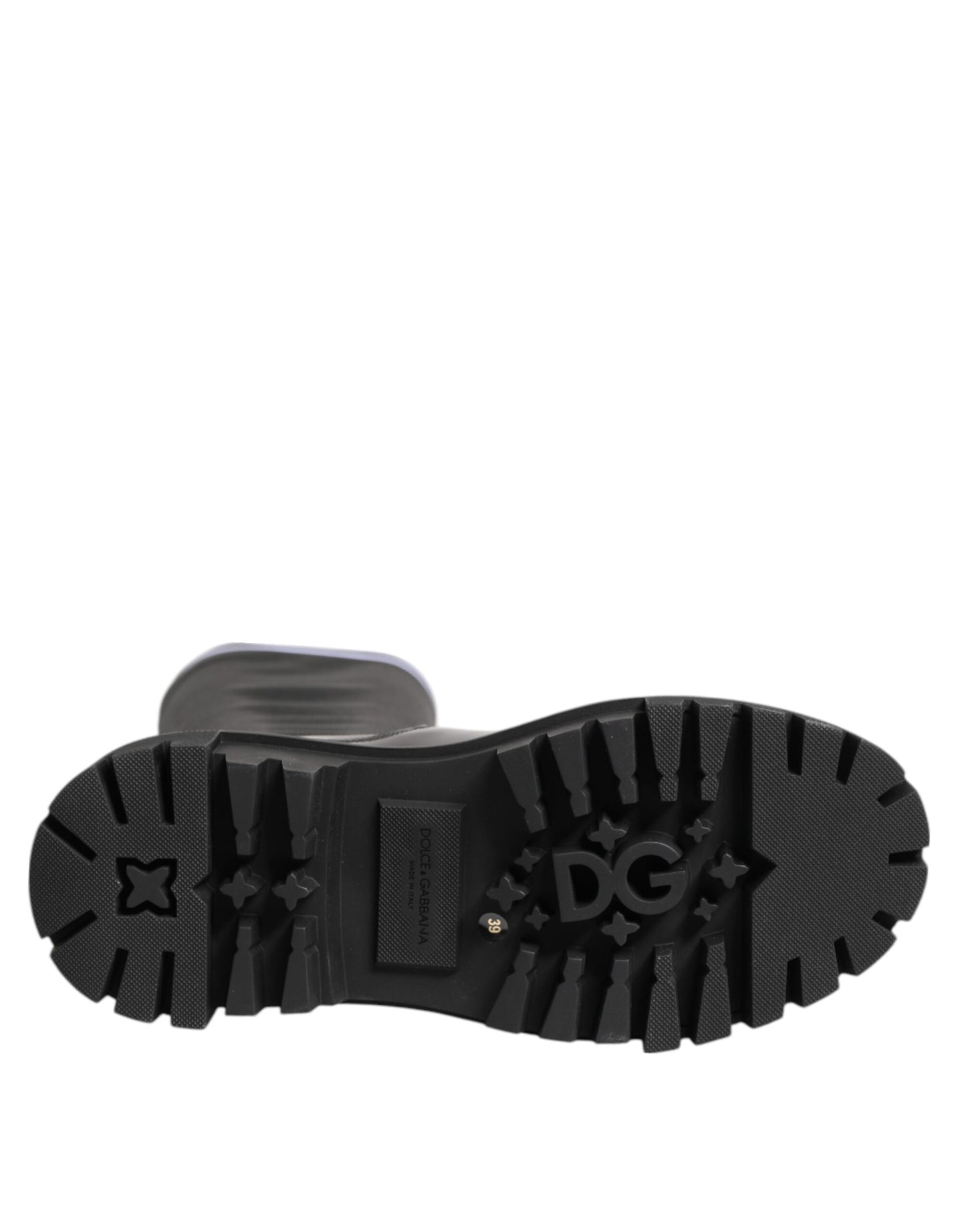Dolce & Gabbana Black and White High-Top Sock Boots
