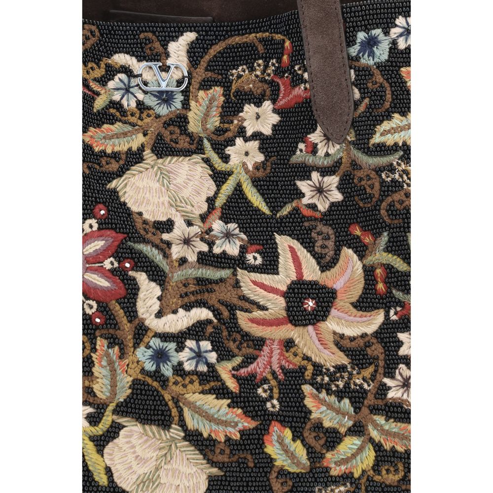 Valentino Garavani Floral Embroidered Nellcote Tote Bag
