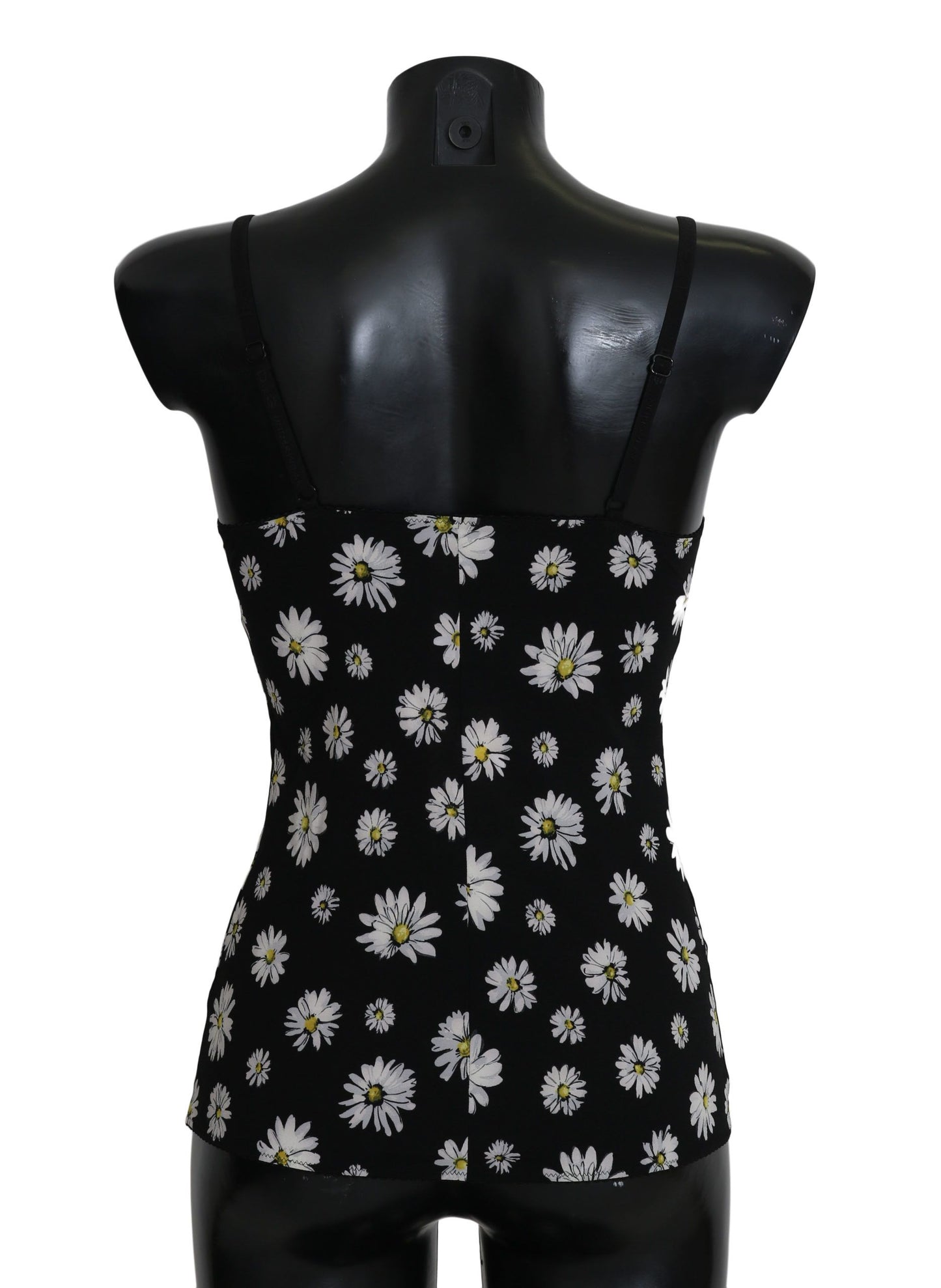 - Elegant Black Daisy Floral Lace Chemise Dress