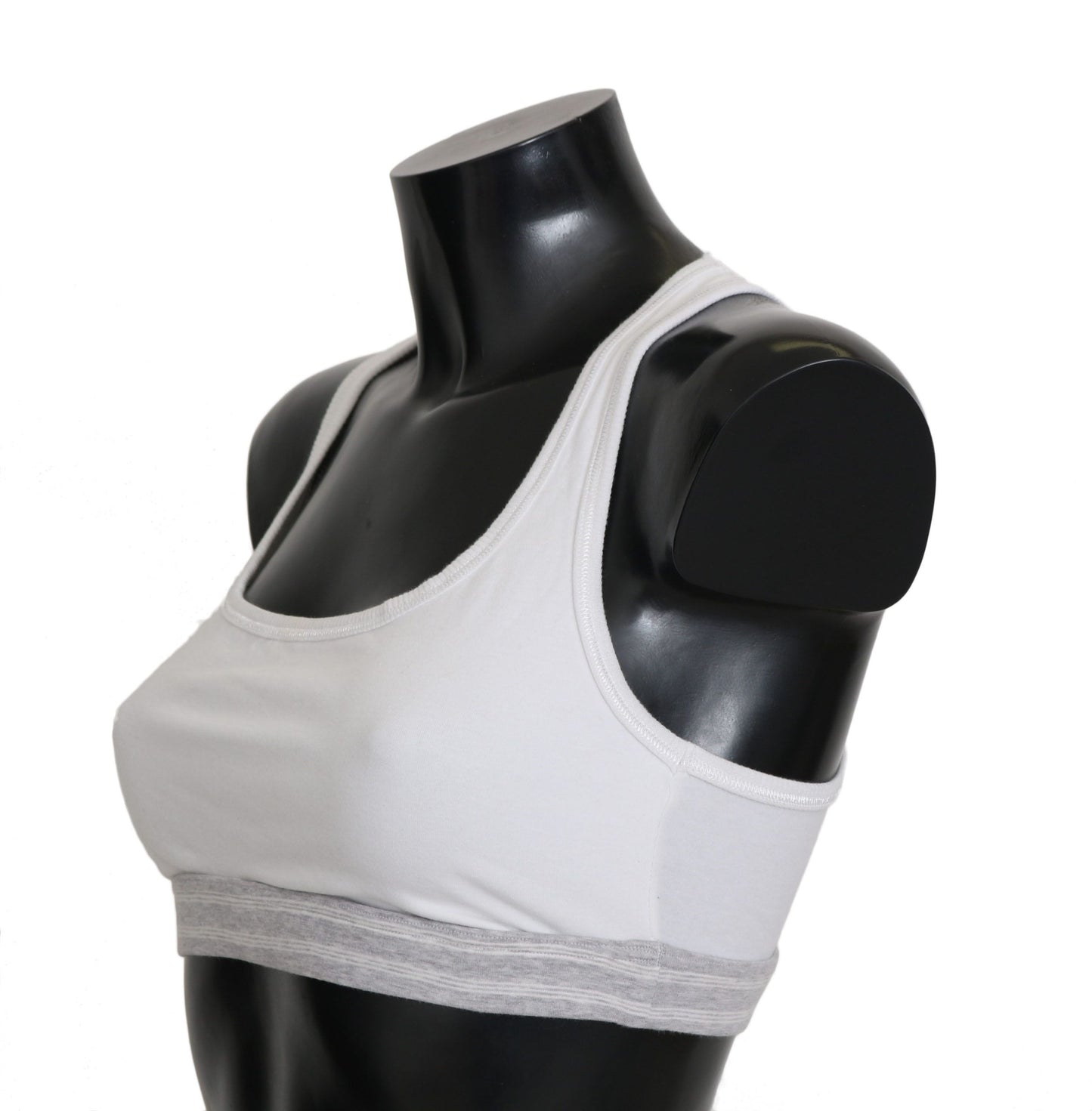 - Elegant White Stretch Sport Bra