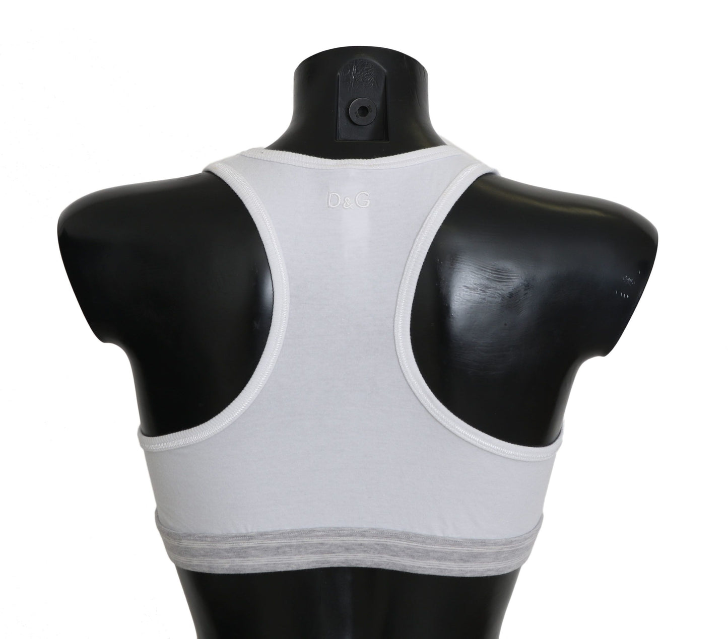 - Elegant White Stretch Sport Bra