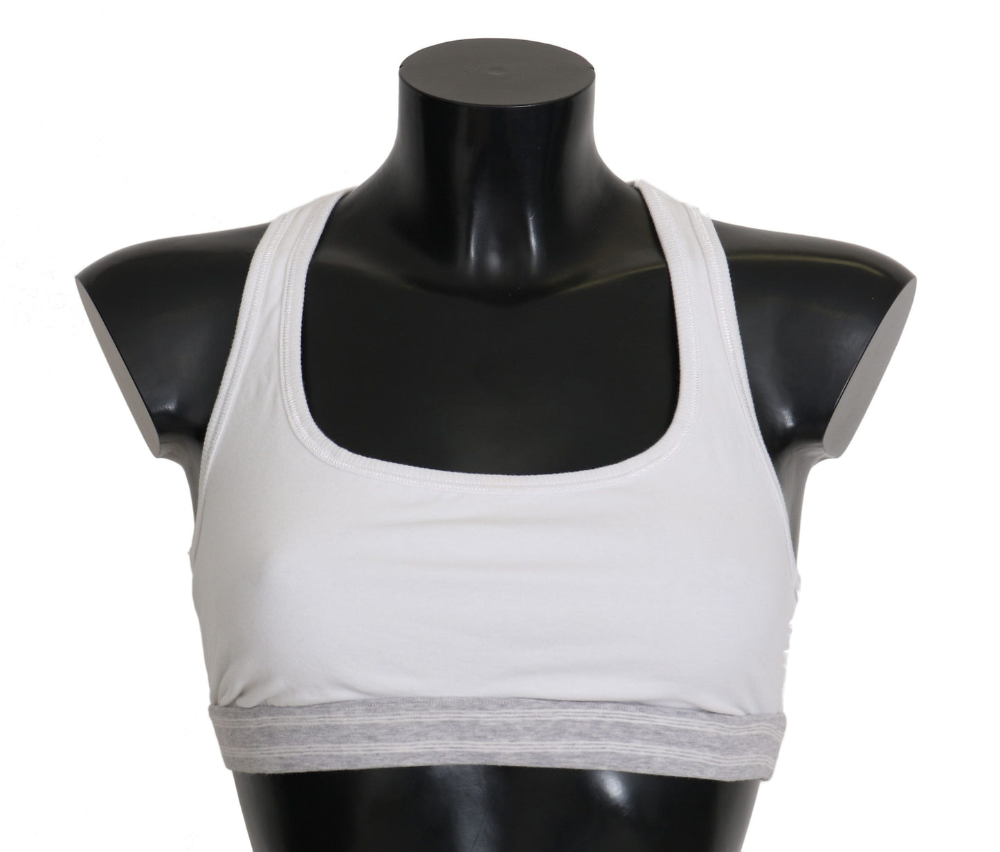 - Elegant White Stretch Sport Bra