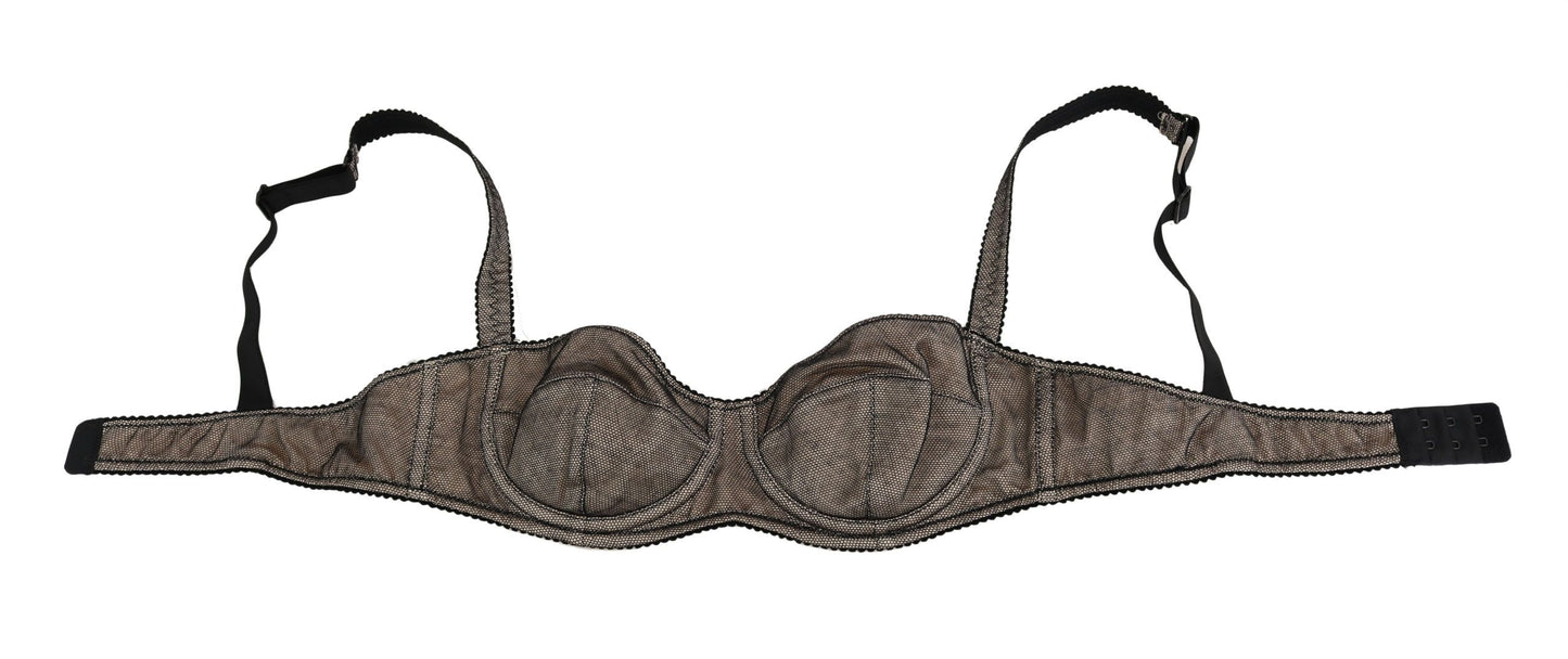 - Elegant Brown Stretch Bra Womens Underwear