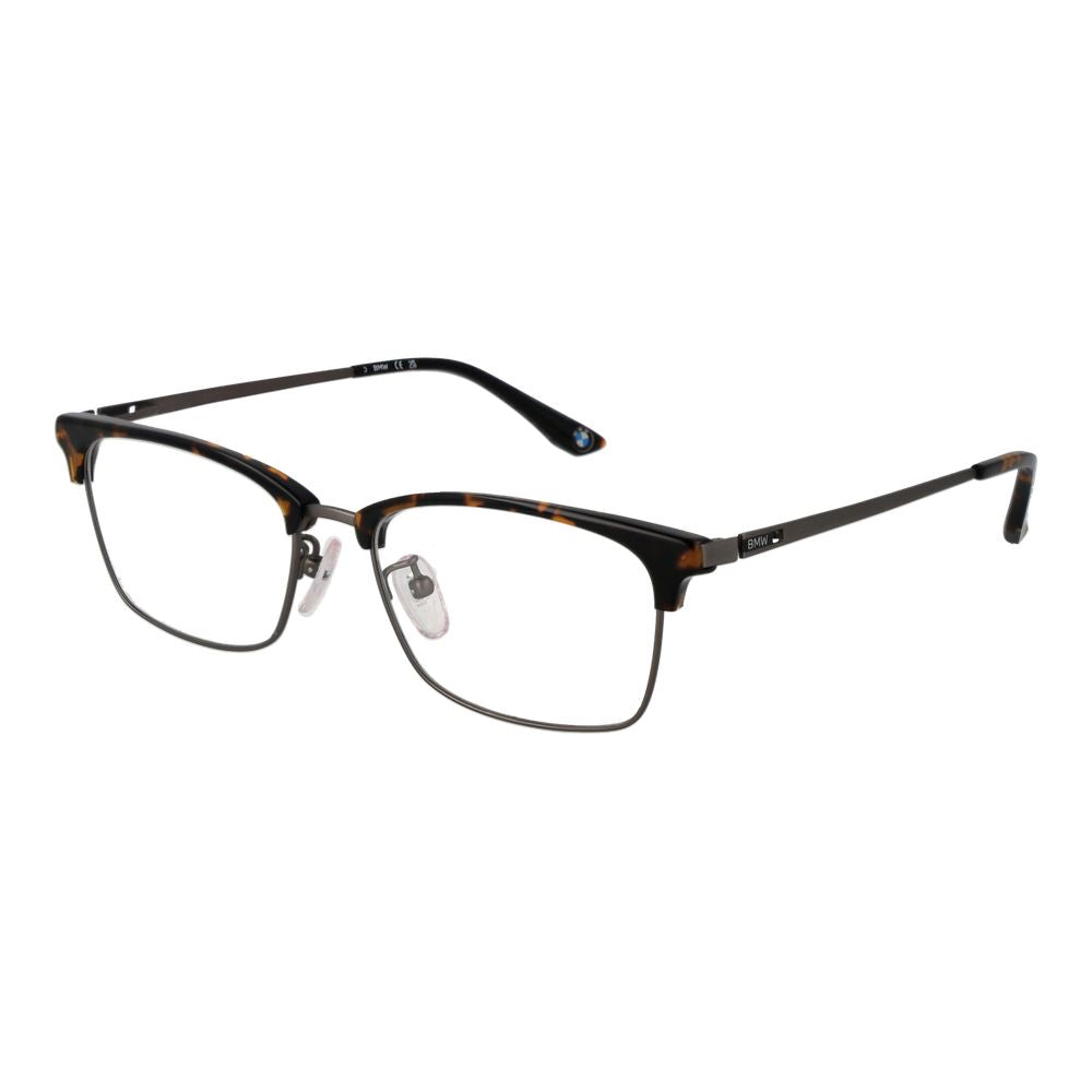 BMW Brown Men’s Optical Glasses – Full-Rim Titanium Frame, 54mm