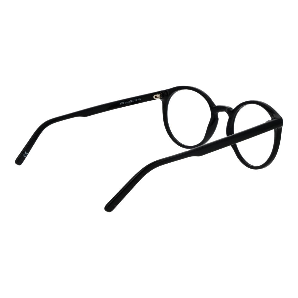 Andy Wolf Unisex Optical Frames – Black Round Frame, 52mm