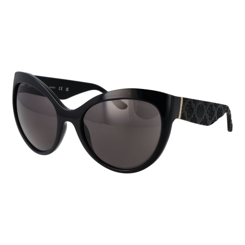 Guess Women's Designer Butterfly Sunglasses – Black Full-Rim, 61mm