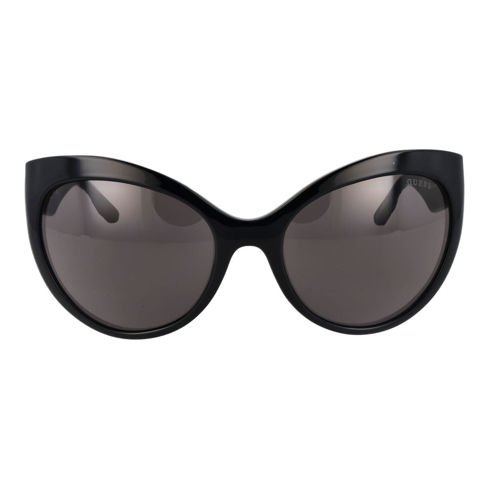 Guess Women's Designer Butterfly Sunglasses – Black Full-Rim, 61mm