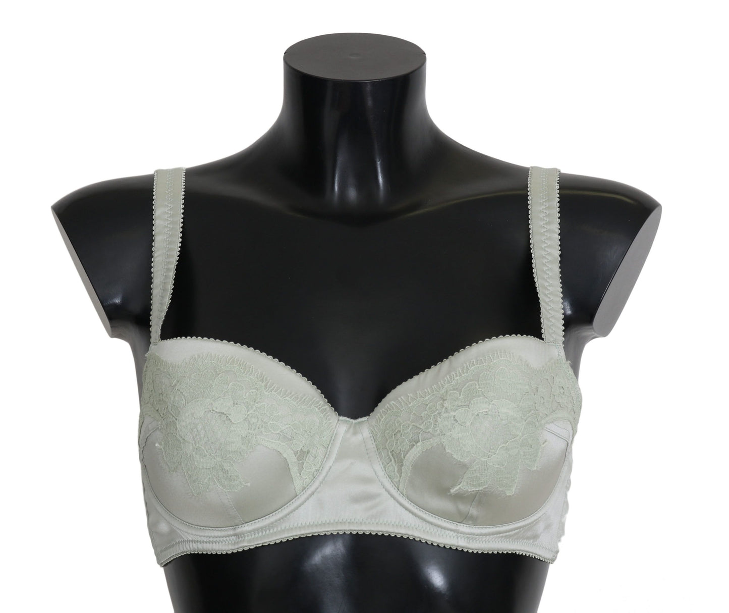 - Elegant Floral Lace Silk Bra