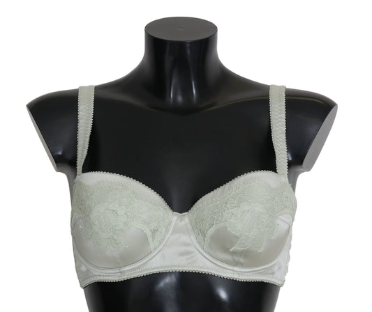 - Elegant Floral Lace Silk Bra