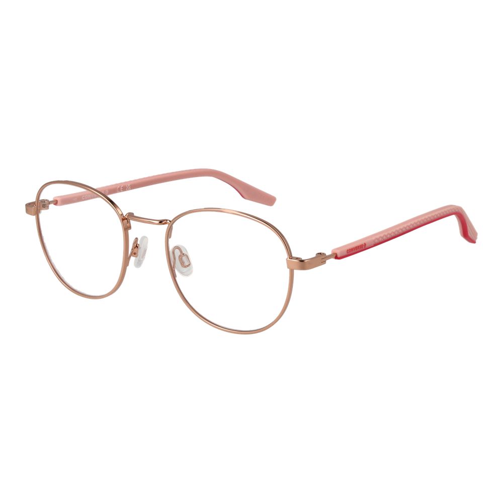 Converse Rose Gold Unisex Optical Frames – Round Full-Rim