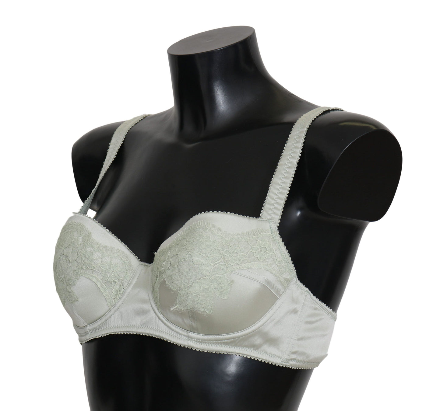 - Elegant Floral Lace Silk Bra
