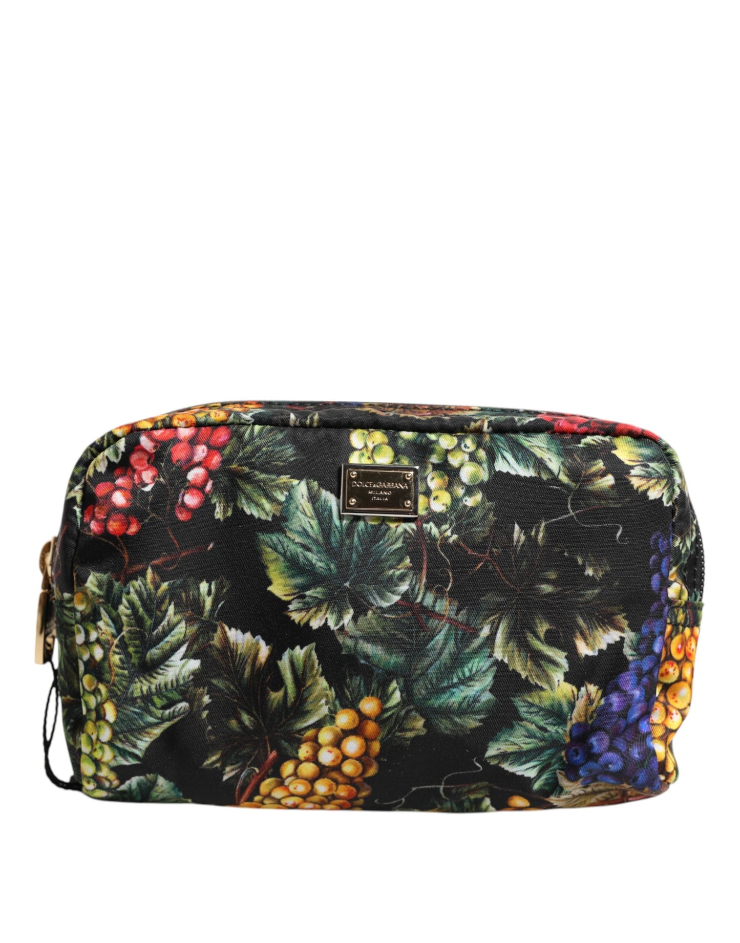 Dolce & Gabbana Multicolor Grape Print Clutch Bag