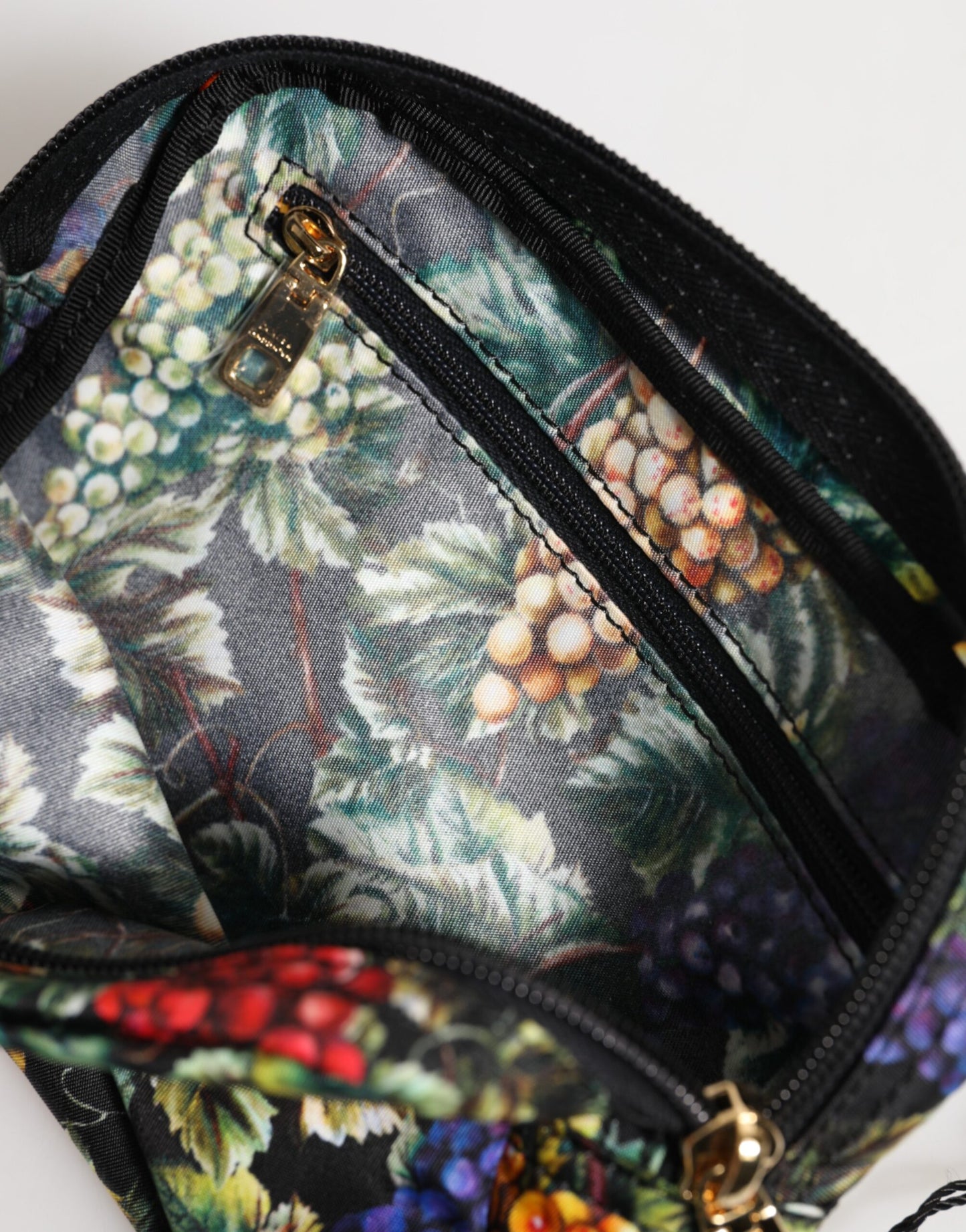 Dolce & Gabbana Multicolor Grape Print Clutch Bag