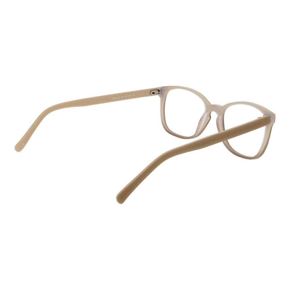 Andy Wolf Beige Unisex Optical Frames – Panto Full-Rim Design