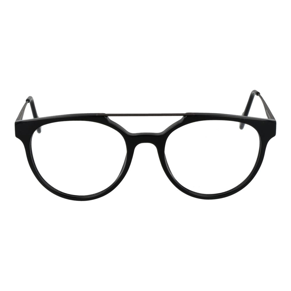 Andy Wolf Unisex Optical Frames – Black Panto Style, 52mm