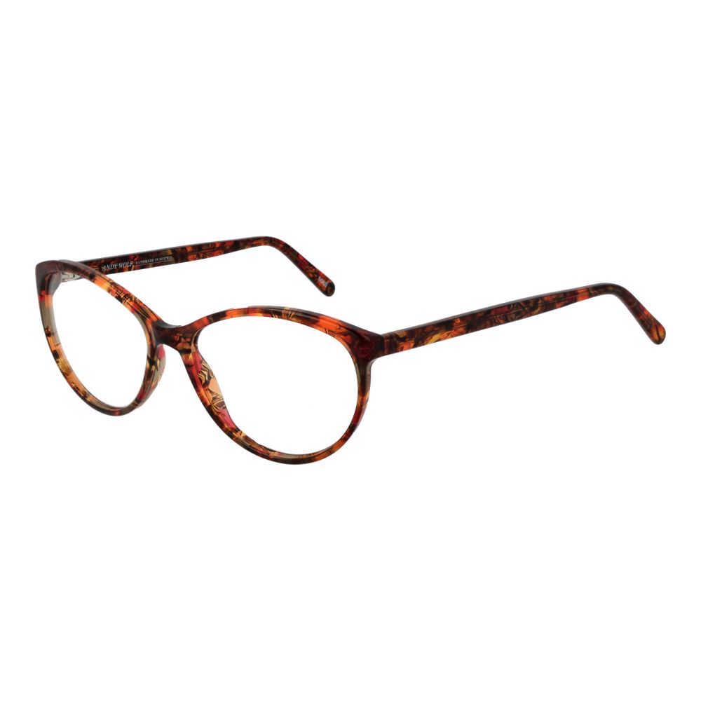 Andy Wolf Brown Unisex Optical Frames – Cat Eye Style