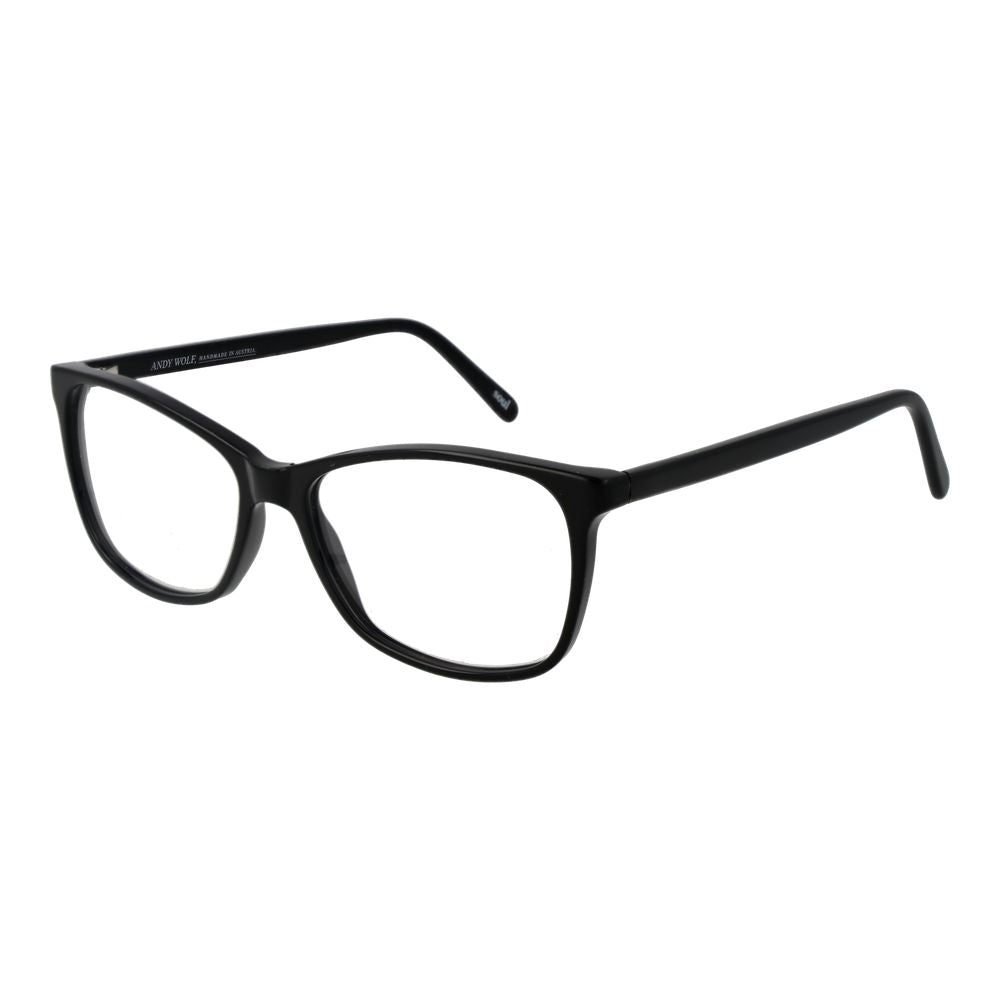 Andy Wolf Unisex Optical Glasses – Black Rectangle Frame, 55mm