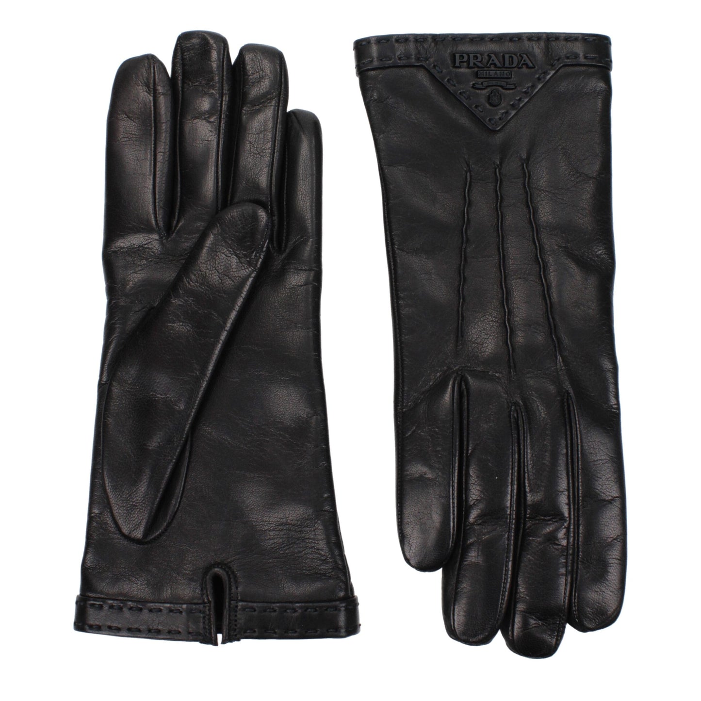 Prada Black Leather Gloves: Elevate Your Elegance